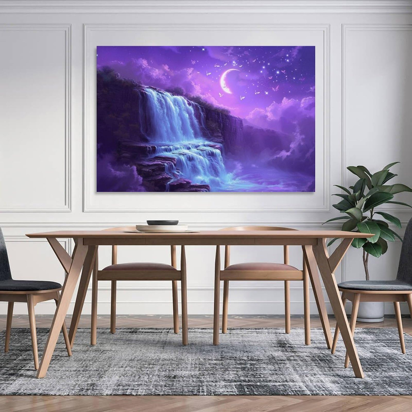 漆器文箱 金粉風景画 紫色内装 文庫 沈金松 黒 A4サイズ 木製 文箱 12-13206 漆器の井助